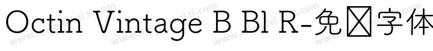 Octin Vintage B Bl R字体转换